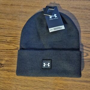 Under Armour Dark Gray Ribbed Cuff Beanie